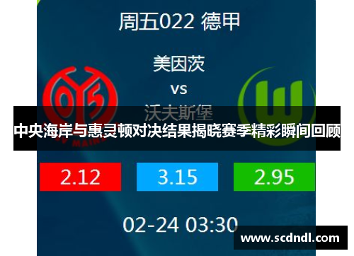 中央海岸与惠灵顿对决结果揭晓赛季精彩瞬间回顾